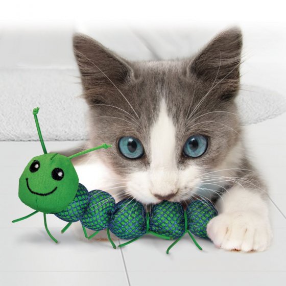 KONG Cat Nibble Critter Catnipillar