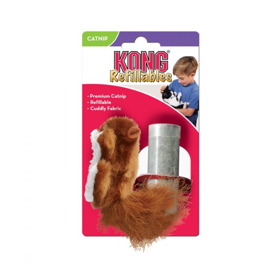 KONG Refillables - Esquilo com Catnip