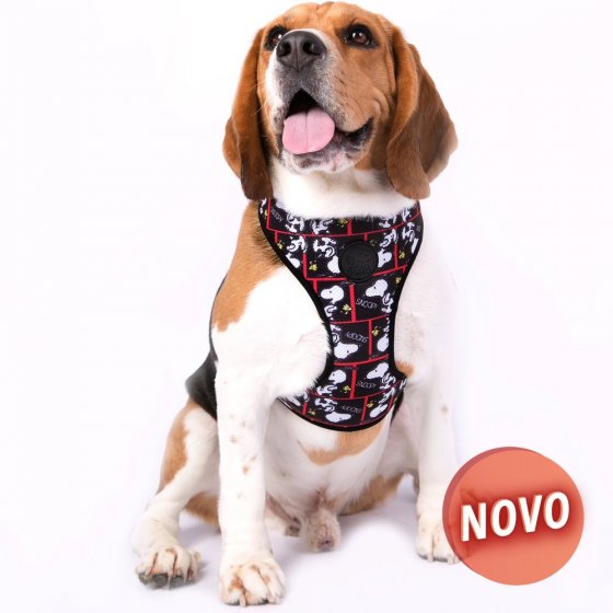 SNOOPY Colete Peitoral - Frames Preto