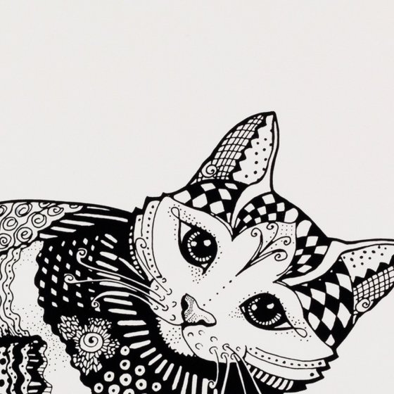 TRIXIE Tapete Zentangle para Gamelas de Gatos