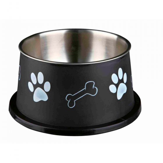 TRIXIE Gamela Inox/Plástico para Cães Orelhas Grandes - Ø 19 cm