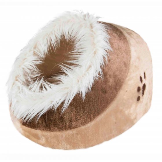 TRIXIE Gruta Minou em Peluche Castanho