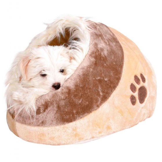 TRIXIE Gruta Minou em Peluche Castanho