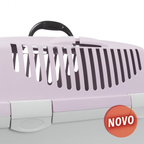 TRIXIE Transportadora Capri - Cinza Claro/Lilás Claro