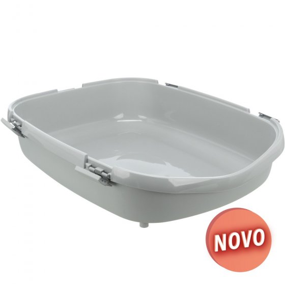 TRIXIE Toilete para Gatos Primo XXL - Cinzento&Branco