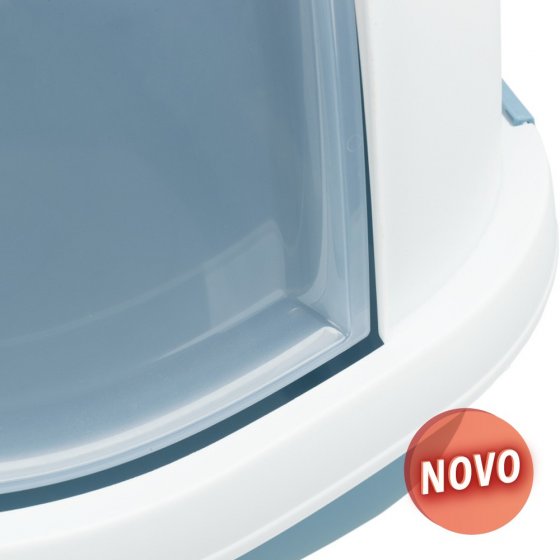 TRIXIE Toilete para Gatos Primo XXL com Porta - Azul&Branco