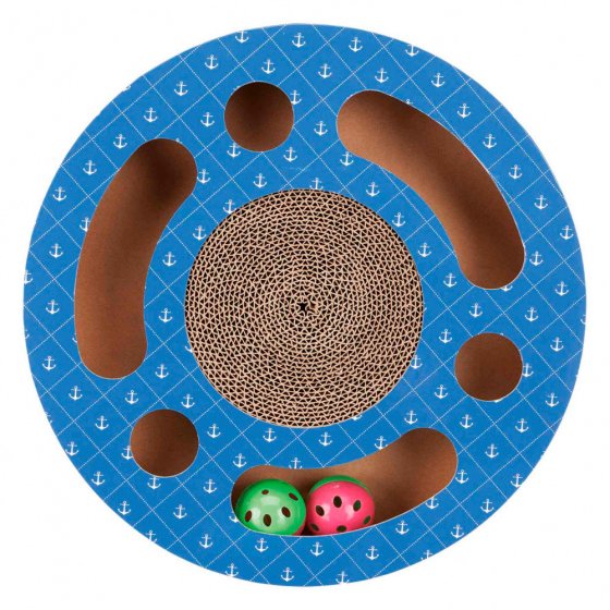 TRIXIE Tambor de Arranhar com Brinquedos Ø 33 cm