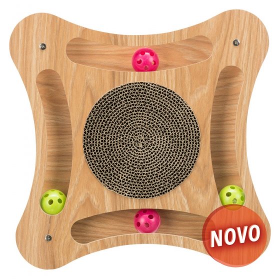 TRIXIE Arranhador em Cartão e Madeira com Brinquedos