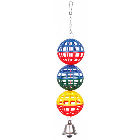 TRIXIE Bola Lattice Tripla com Corrente e Sino para Aves