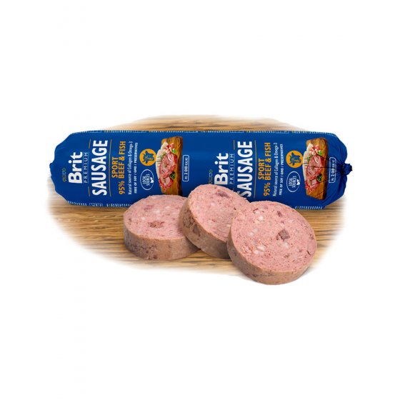 Brit Sausage Sport Formula Vaca e Peixe Branco