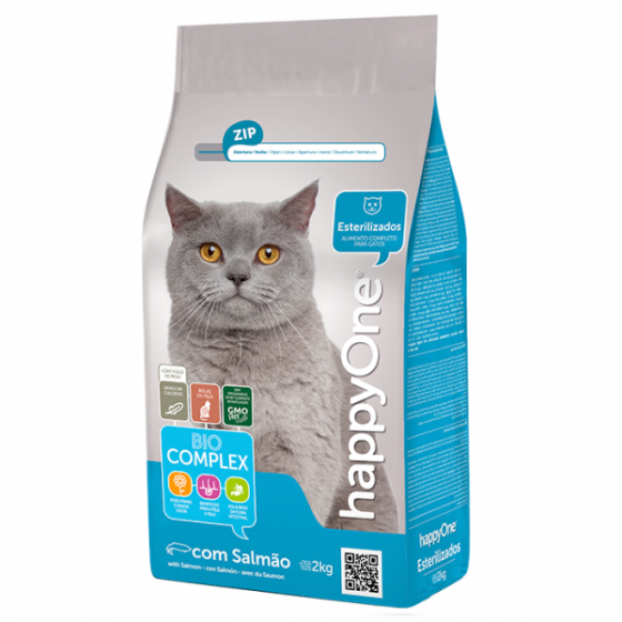 HAPPYONE Gato Adulto Esterilizado - Salmão