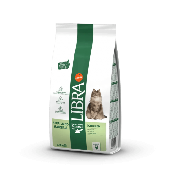 Libra Gato Adulto Esterilizado Hairball Frango
