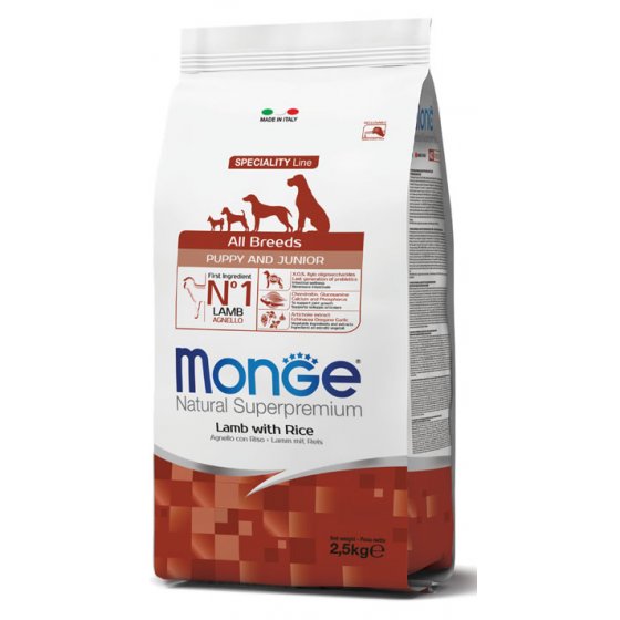 Monge Dog Speciality Line All Breeds Puppy - Cordeiro & Arroz