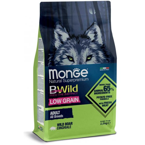 Monge BWild Low Grain Cão Adulto - Javali