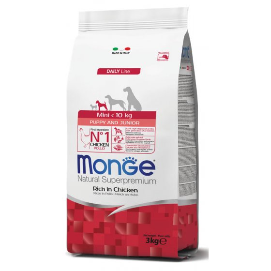 Monge Cão Baily Line Mini Puppy & Junior - Frango