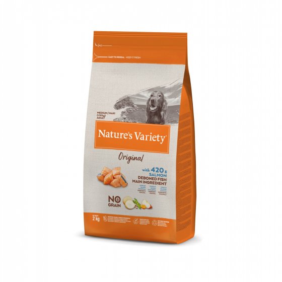 Nature's Variety Original No Grain Cão Adulto Med/Maxi - Salmão