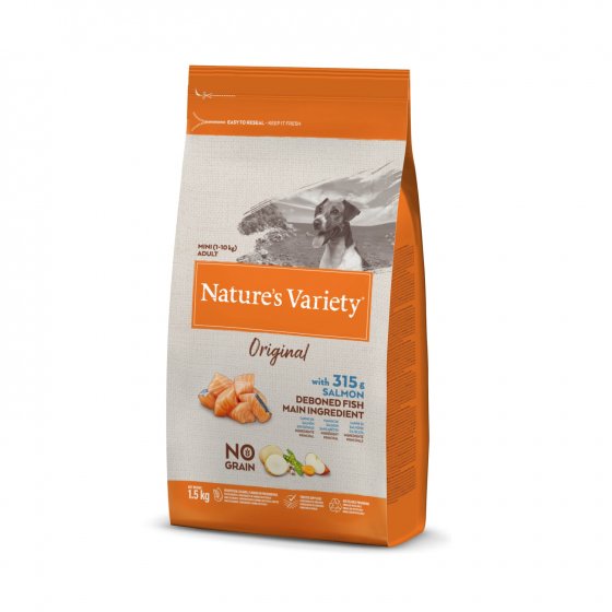 Nature's Variety Original No Grain Cão Mini - Salmão