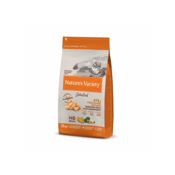 Nature's Variety Selected No Grain Gato Adulto Esterilizado - Frango