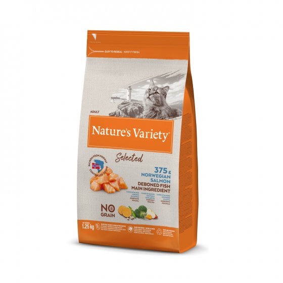 Nature's Variety Selected No Grain Gato Adulto - Salmão da Noruega