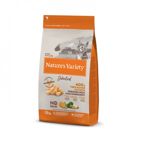 Nature's Variety Selected No Grain Gato Kitten - Frango