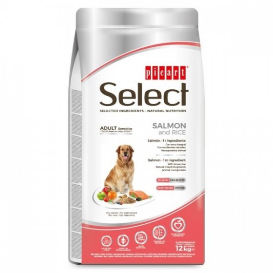 PICART Select Cão Adulto Sensitive - Salmão e Arroz