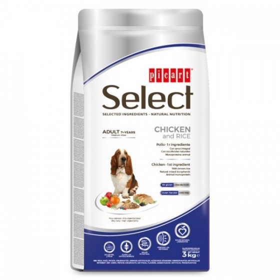 PICART Select Cão Sénior - Frango e Arroz