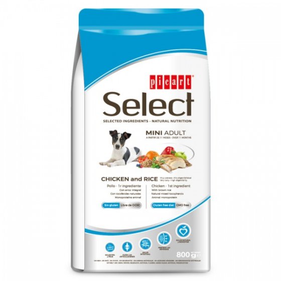 PICART Select Cão Mini Adulto - Frango e Arroz