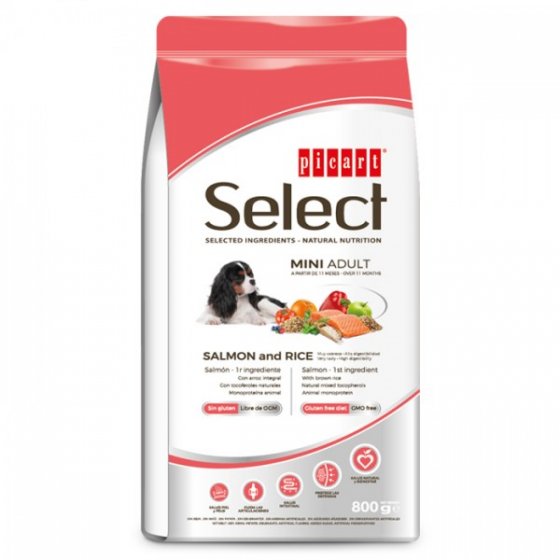 PICART Select Cão Mini Adulto - Salmão e Arroz