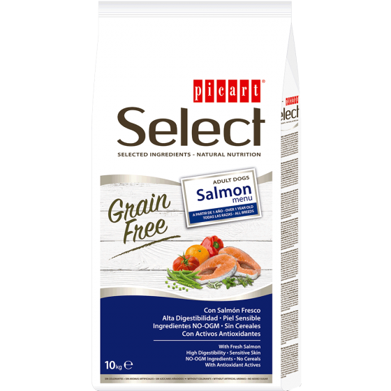 Picart Select Sem Cereais Cão Adulto - Salmão