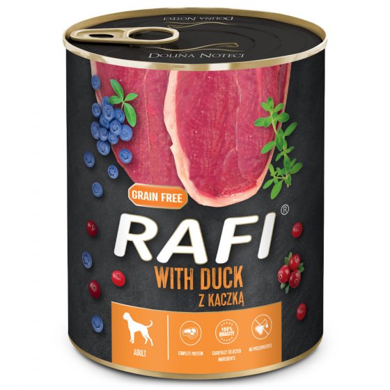 RAFI Cão Adulto - Pato, Arandos E Mirtilos Em Patê