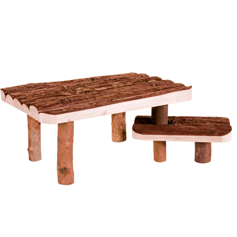 TRIXIE Plataforma com Degrau em Madeira para Roedores