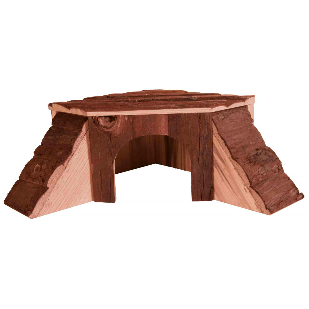 TRIXIE Casa Thordis em Madeira com 2 Rampas para Porquinhos-da-Índia