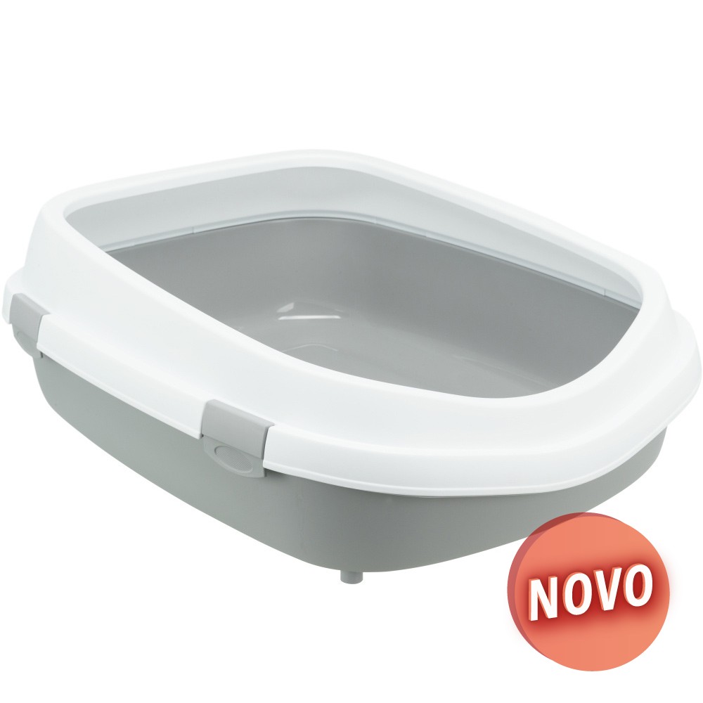 TRIXIE Toilete para Gatos Primo XXL - Cinzento&Branco