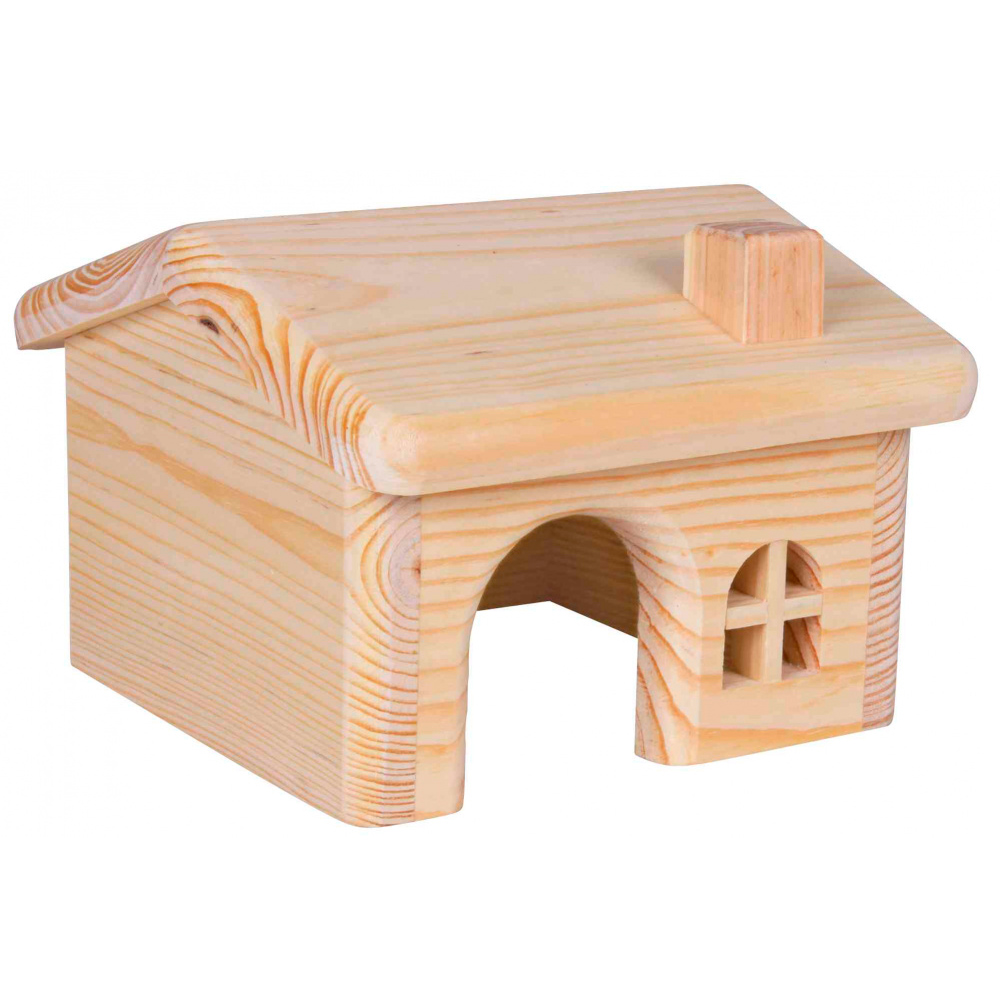 TRIXIE Casa em Madeira de Pinho para Ratos e Hamsters