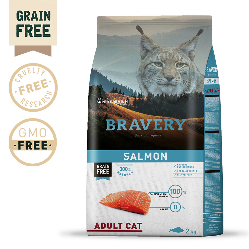 BRAVERY Grain Free Adult Cat Salmon