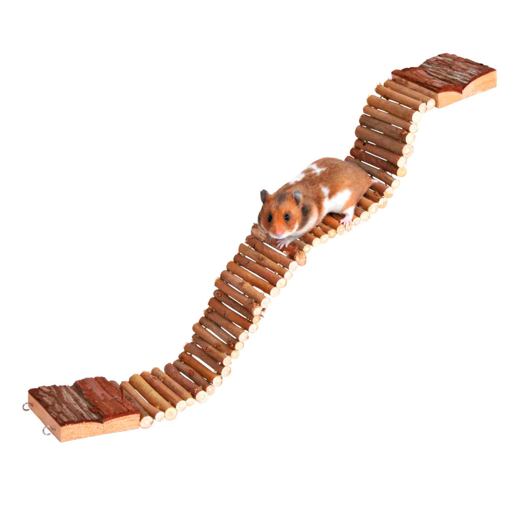 TRIXIE Ponte Suspensa em Madeira Natural