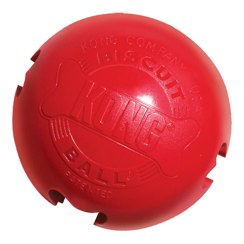 KONG Red Rubber Biscuit Ball