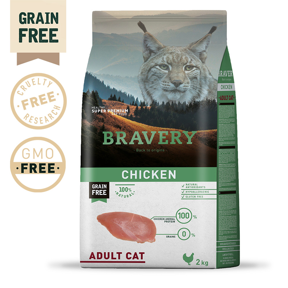 BRAVERY Grain Free Adult Cat Chicken